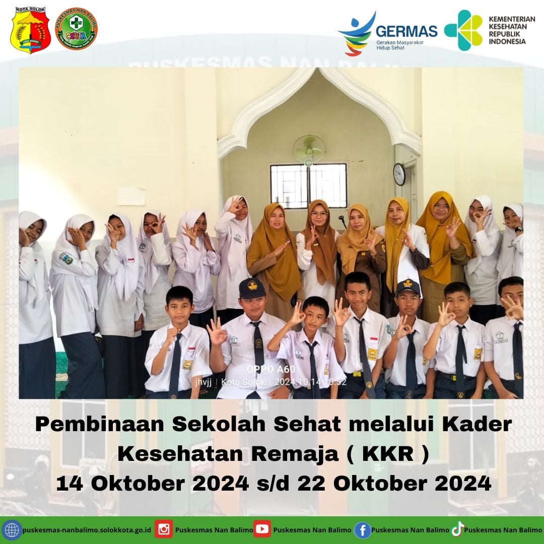 Pembinaan sekolah sehat melalui Kader Ke...